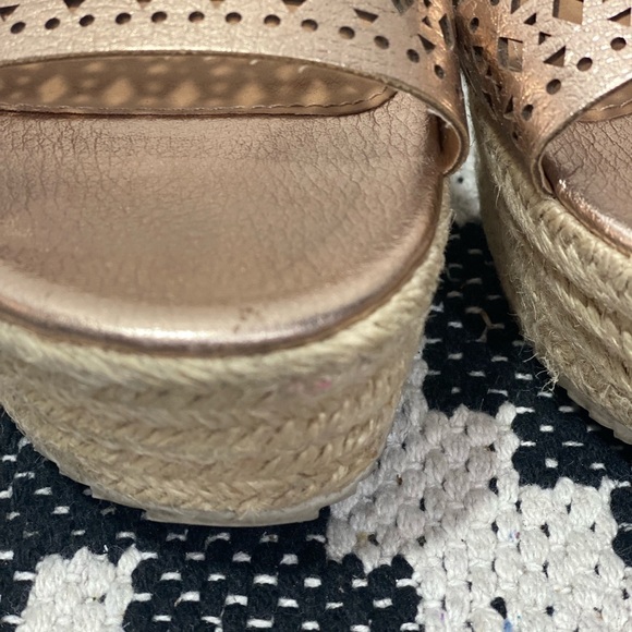Report rose gold platform espadrilles size 9 - Picture 4 of 8
